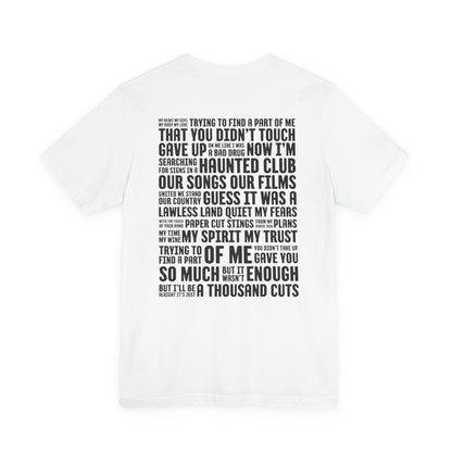 DBATC Bridge (lyrics on back) Tshirt