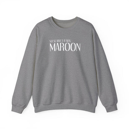 Maroon (lyrics on back, clean version) Crewneck Sweatshirt