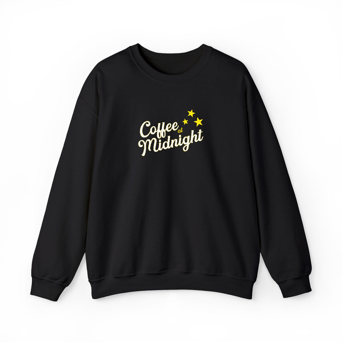 Coffee at Midnight Embro Crewneck Sweatshirt