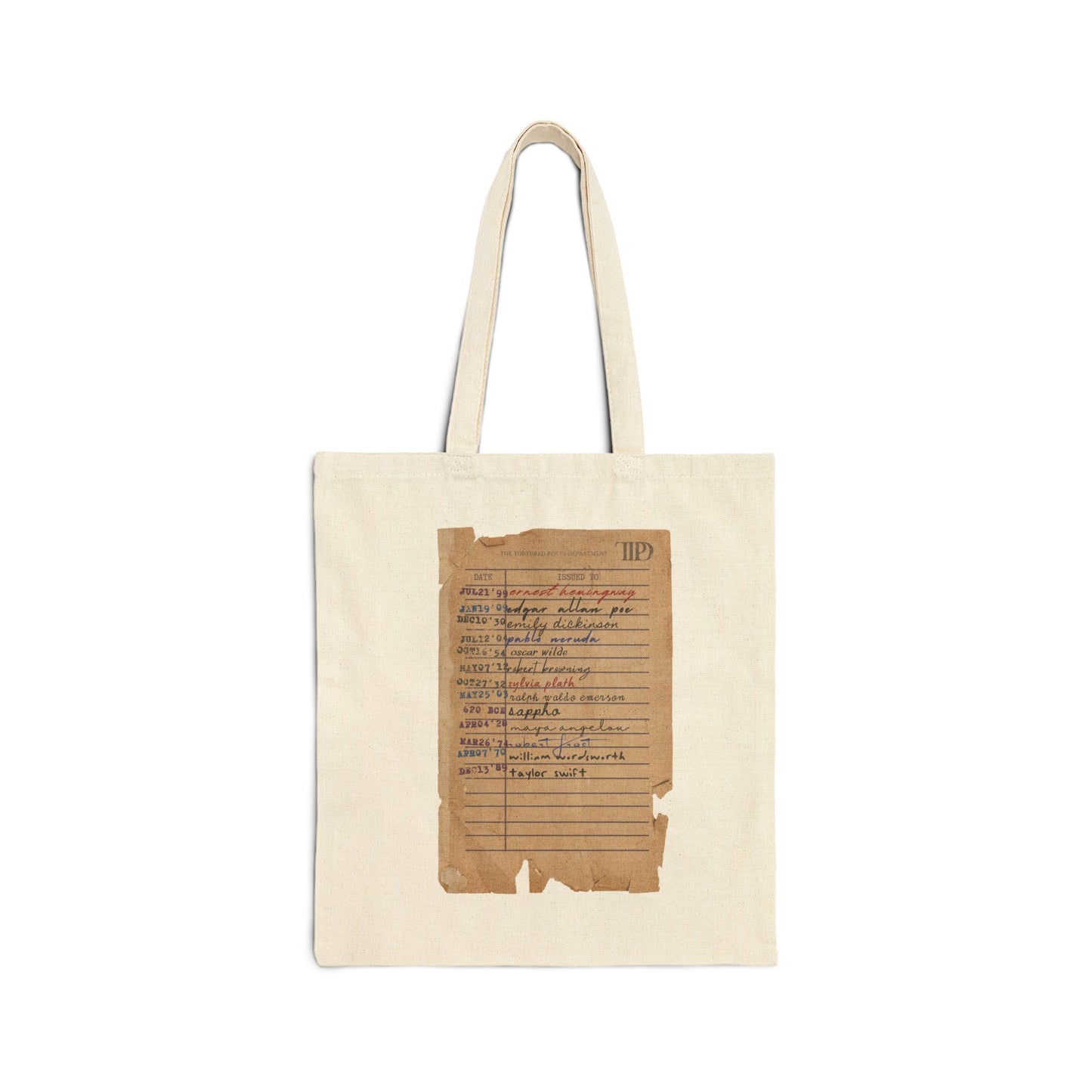 TTPD Poets Cotton Canvas Tote Bag