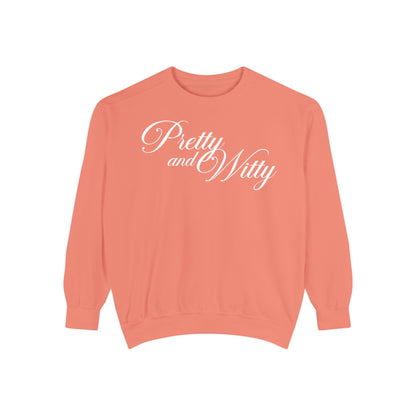 Pretty and Witty Comfort Colors Crewneck Sweater