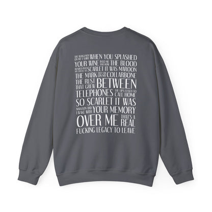 Maroon (lyrics on back) Crewneck Sweatshirt