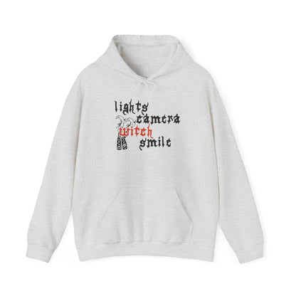 Lights Camera Witch Smile Hoodie