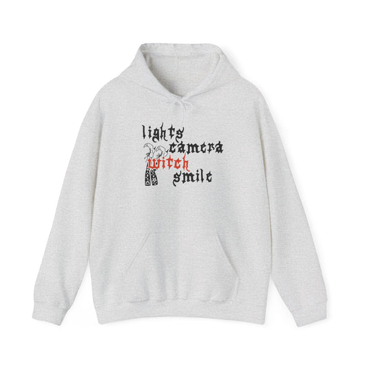 Lights Camera Witch Smile Hoodie