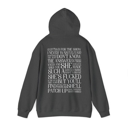 Champagne Problems (lyrics on back) Hoodie