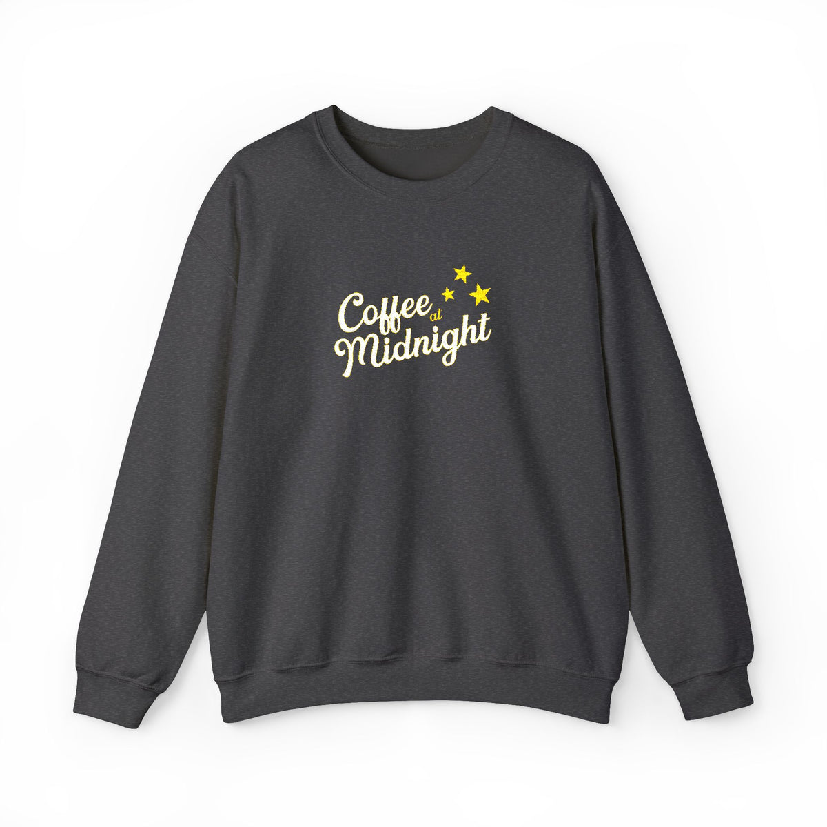 Coffee at Midnight Embro Crewneck Sweatshirt