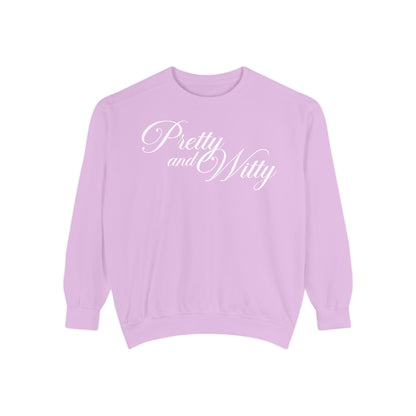 Pretty and Witty Comfort Colors Crewneck Sweater