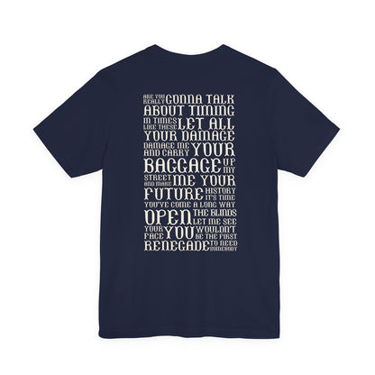 Renegade (lyrics on back) tshirt
