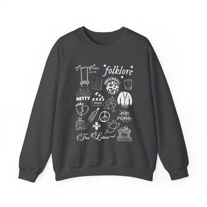 Folklore Collage Crewneck Sweatshirt