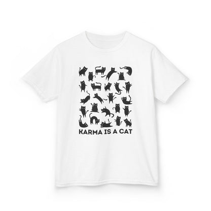 Karma is a Cat Kids Heavy Cotton™ Tee