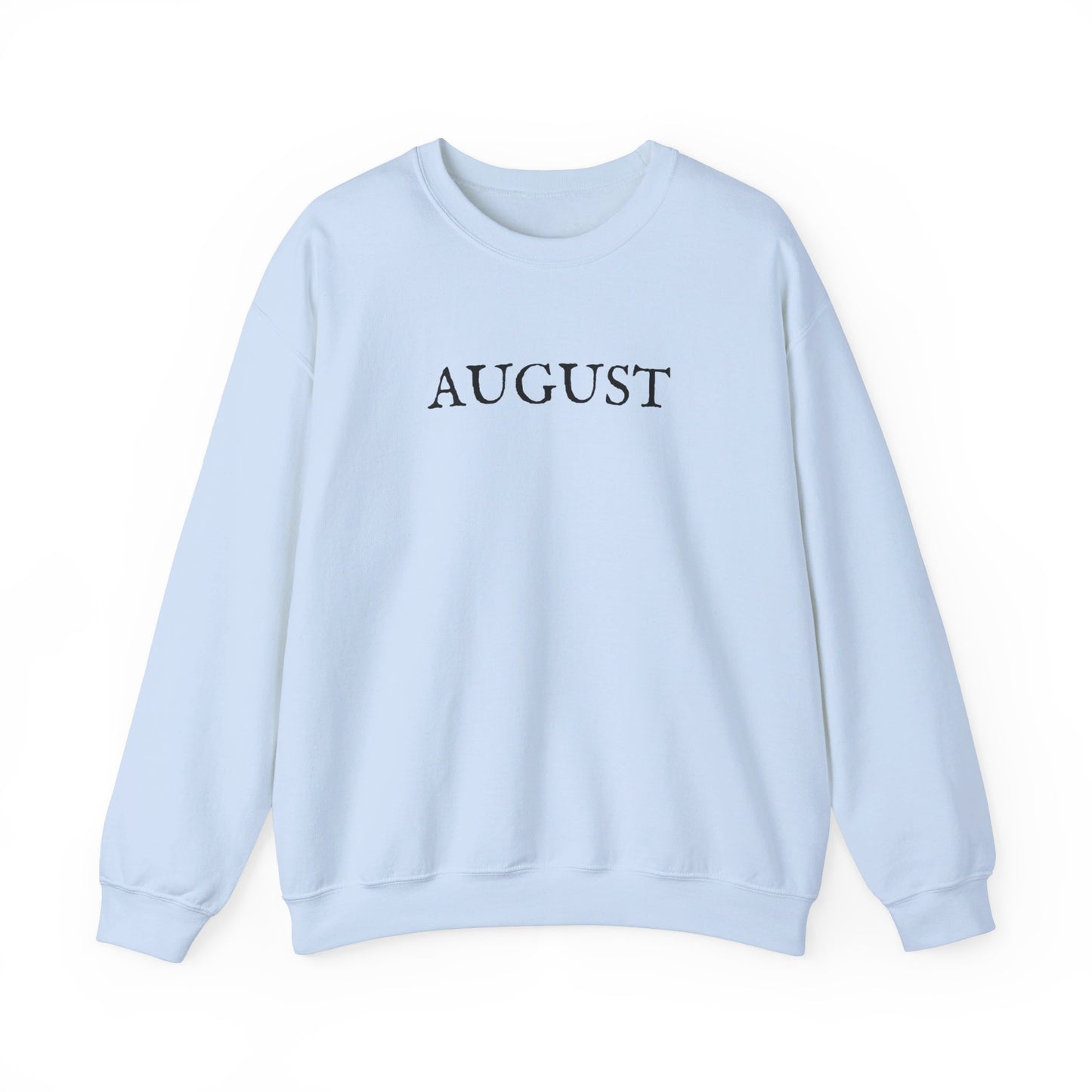 August Lyrics Crewneck Sweatshirt