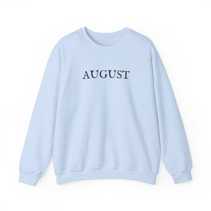 August Lyrics Crewneck Sweatshirt