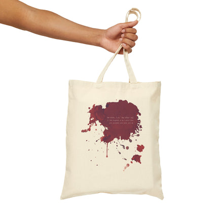 Maroon Cotton Canvas Tote Bag