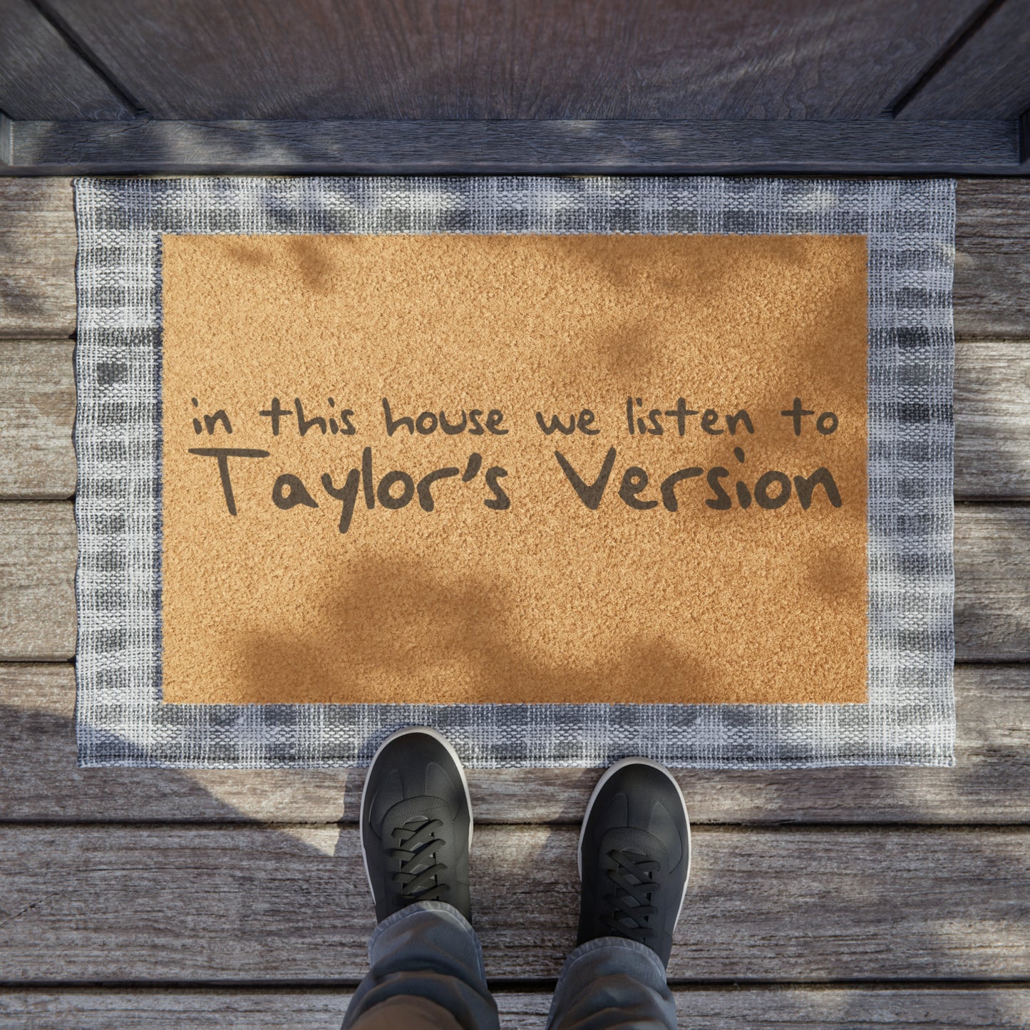 In This House We Listen To Taylor's Version Doormat