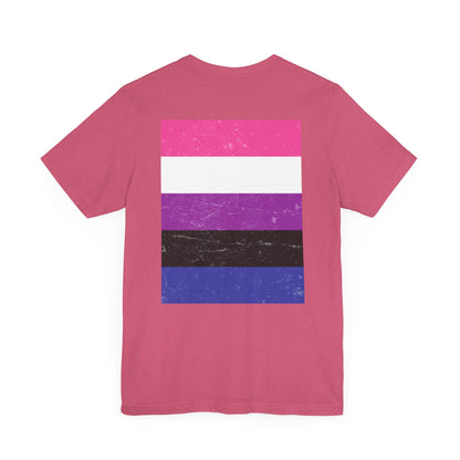 You Ain't Gotta Pray For Me (genderfluid flag on back) Tshirt