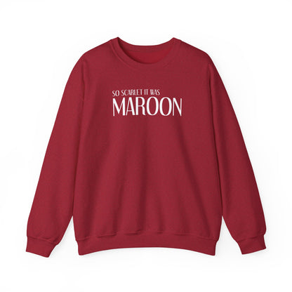 Maroon (lyrics on back, clean version) Crewneck Sweatshirt