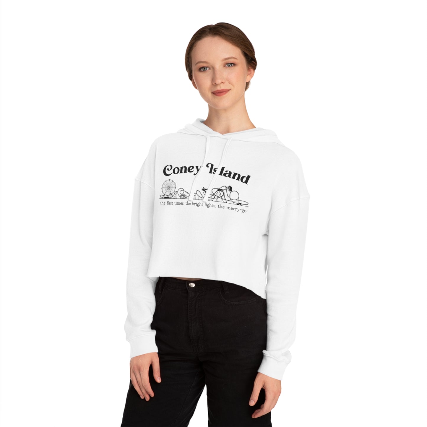 Coney Island Cropped Hoodie