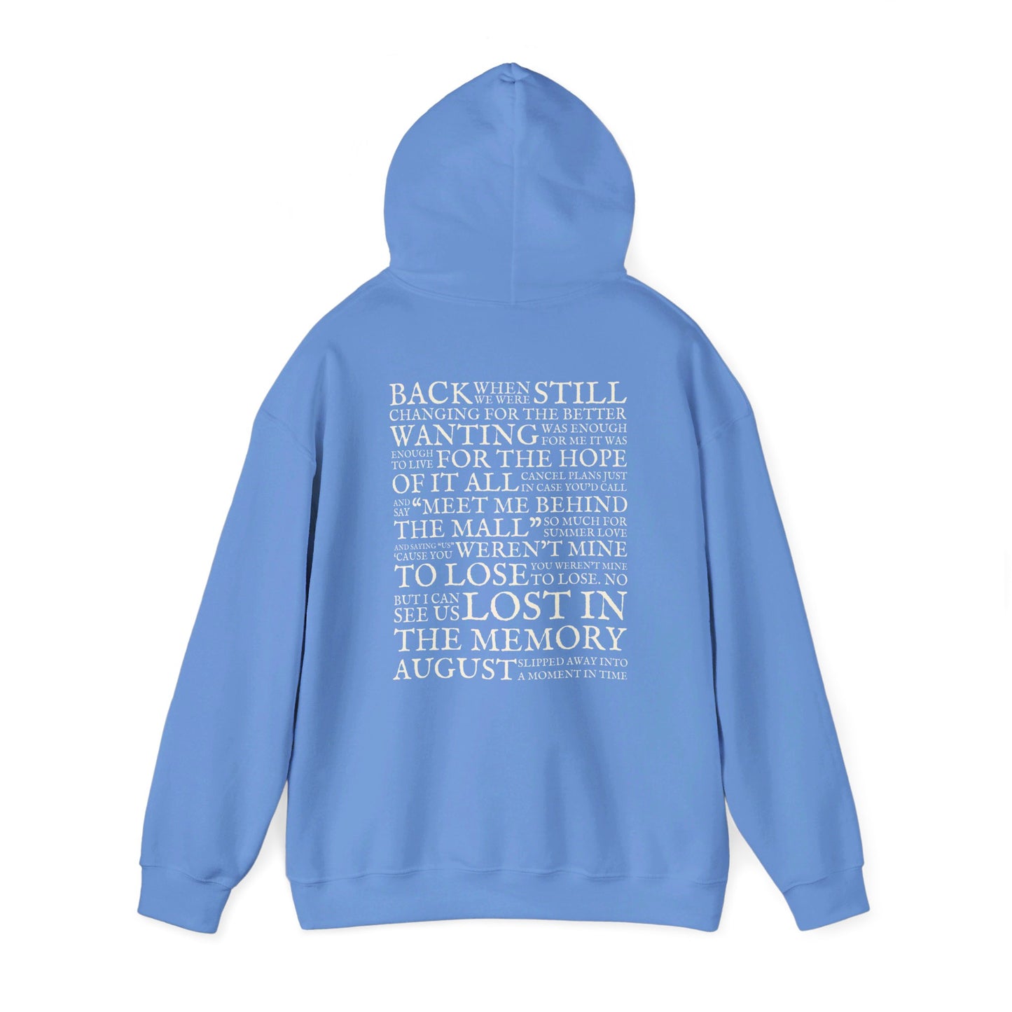 August Lyrics Hoodie