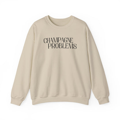 Champagne Problems (lyrics on back) Crewneck Sweatshirt