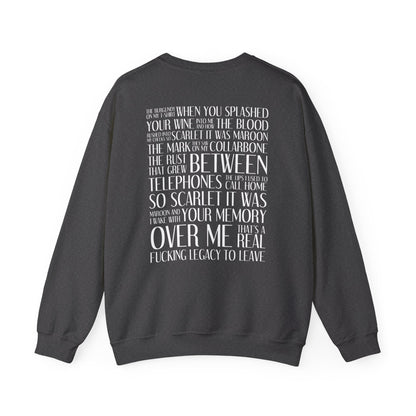 Maroon (lyrics on back) Crewneck Sweatshirt
