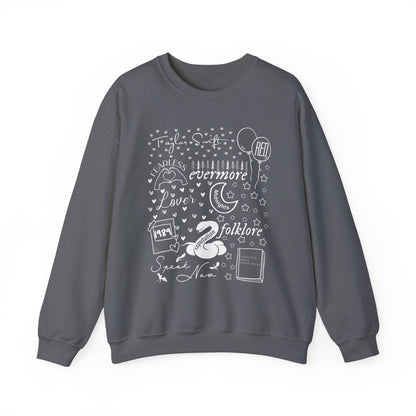 Eras Album Collage Crewneck Sweatshirt
