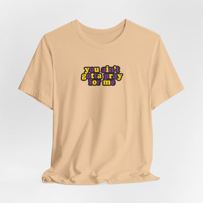 You Ain't Gotta Pray For Me (intersex flag on back) Tshirt