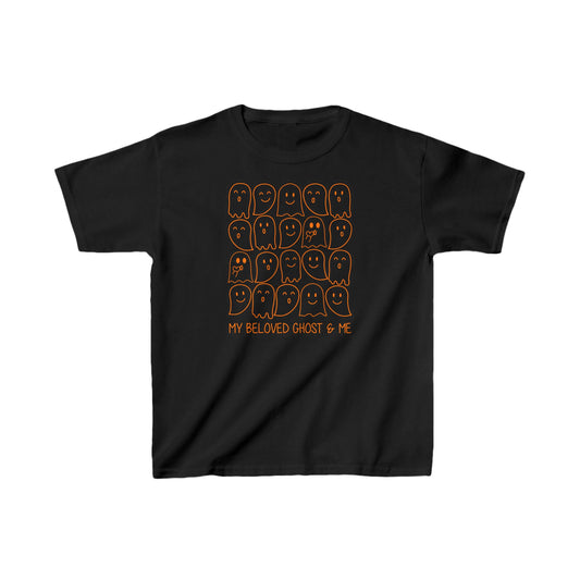 My Beloved Ghost & Me (orange ghosts) Kids Heavy Cotton™ Tee