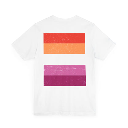 You Ain't Gotta Pray For Me (lesbian flag on back) Tshirt