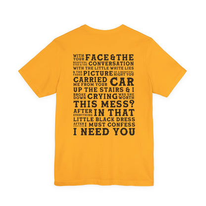 The Other Side of the Door (lyrics on back) Tshirt