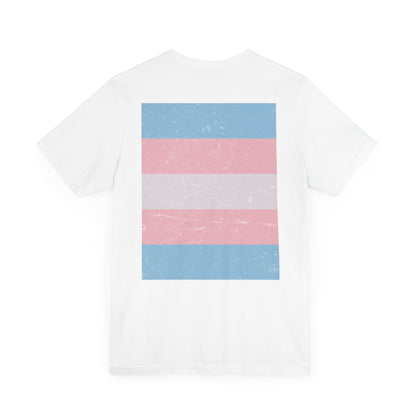 You Ain't Gotta Pray For Me (trans flag on back) Tshirt