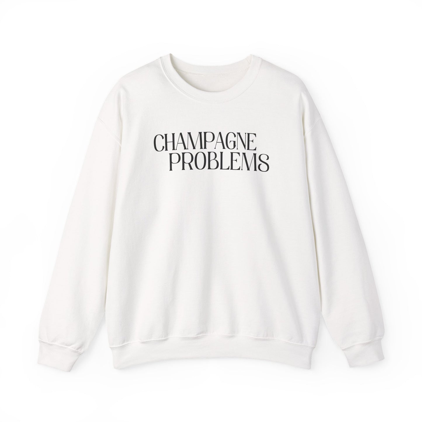 Champagne Problems (lyrics on back) Crewneck Sweatshirt