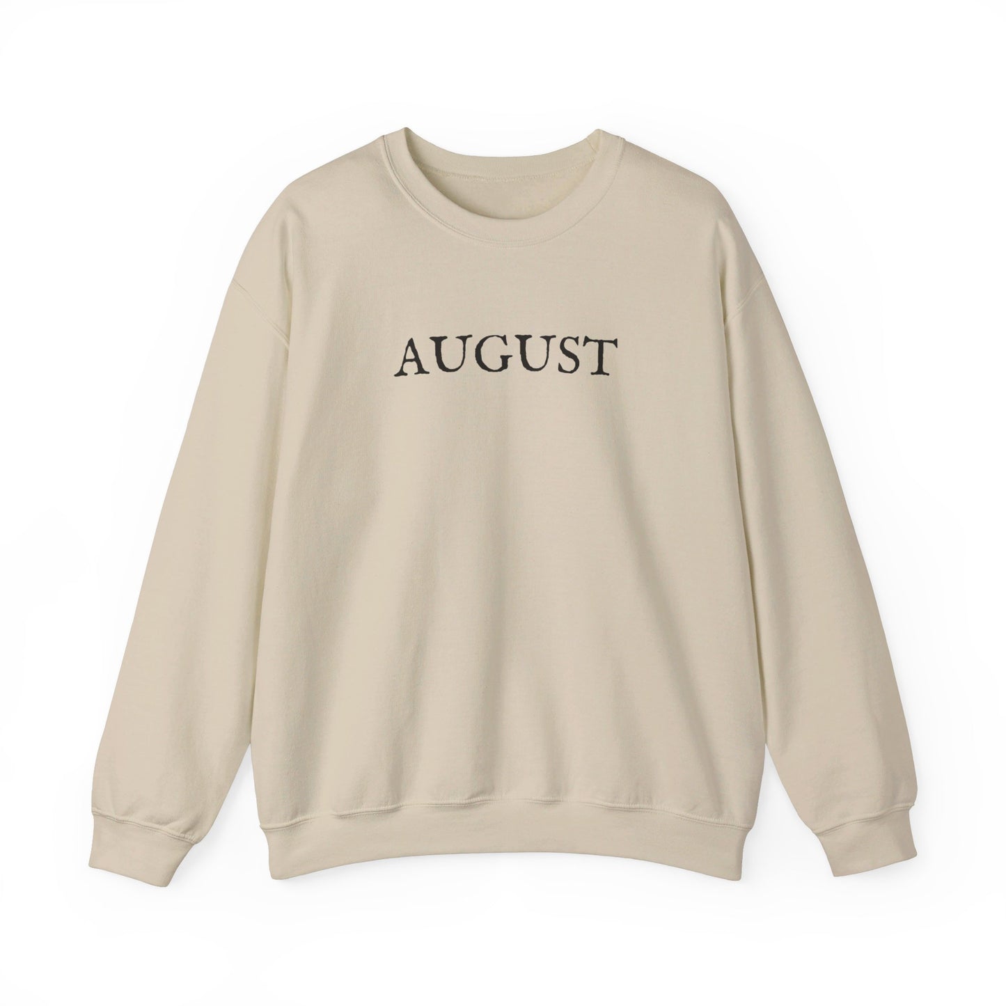 August Lyrics Crewneck Sweatshirt