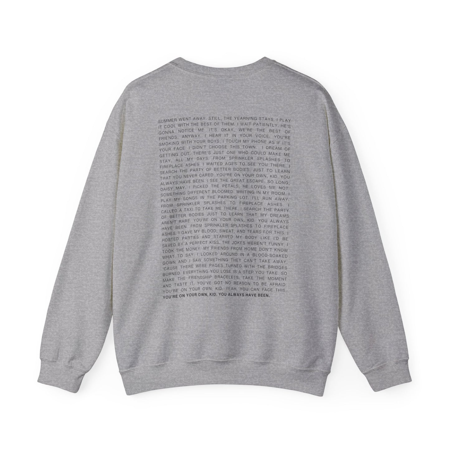 YOYOK Lyrics Crewneck Sweatshirt