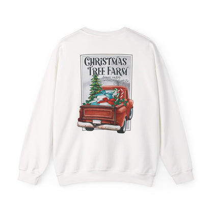 Christmas Tree Farm Crewneck Sweater (image on back)