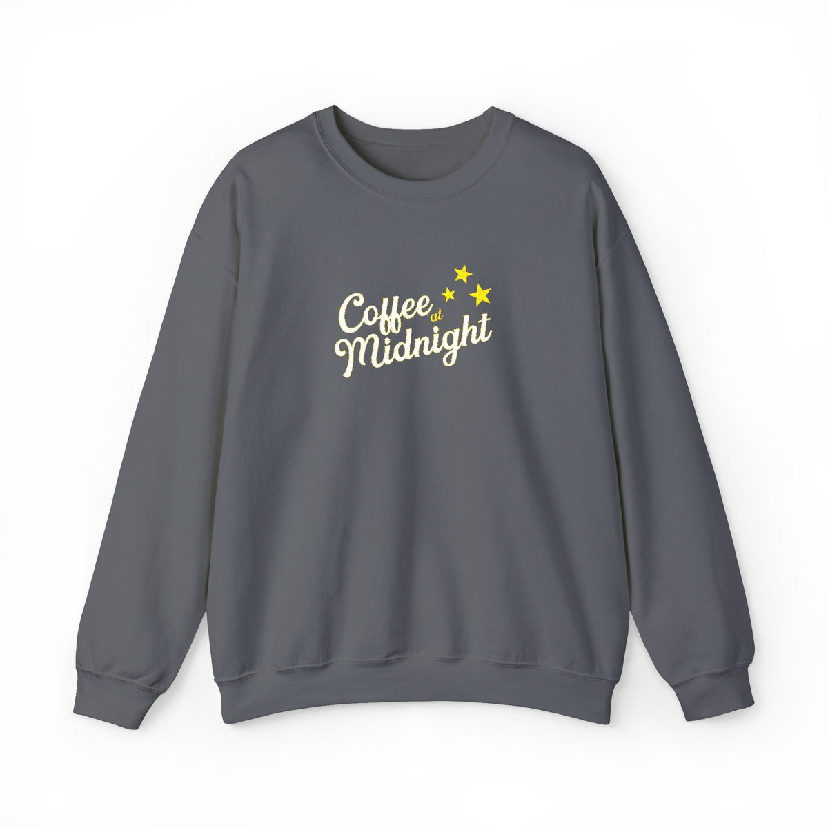 Coffee at Midnight Embro Crewneck Sweatshirt