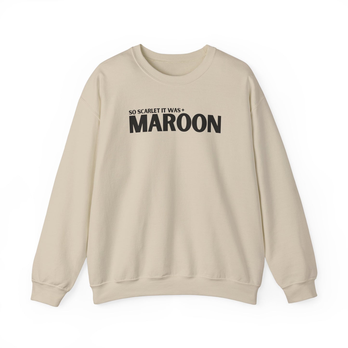 Maroon Lyrics Crewneck Sweatshirt