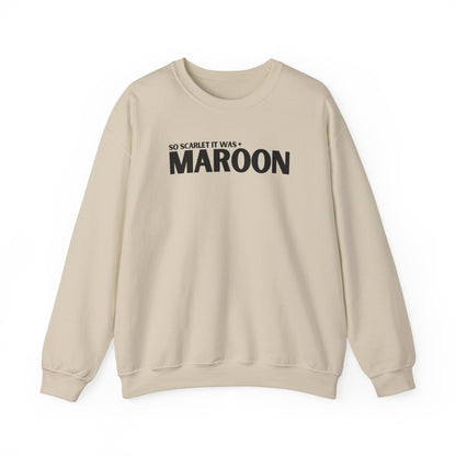 Maroon Lyrics Crewneck Sweatshirt