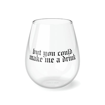 Delicate Lyrics Stemless Wine Glass, 11.75oz