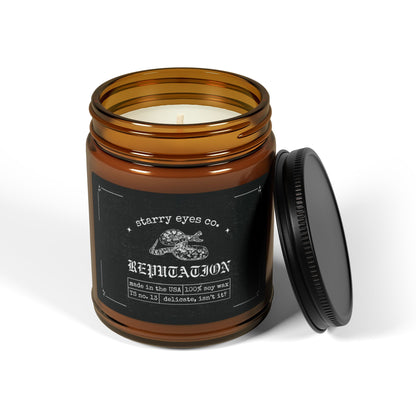 reputation Scented Soy Candle (Multi-Size, Amber Jar)