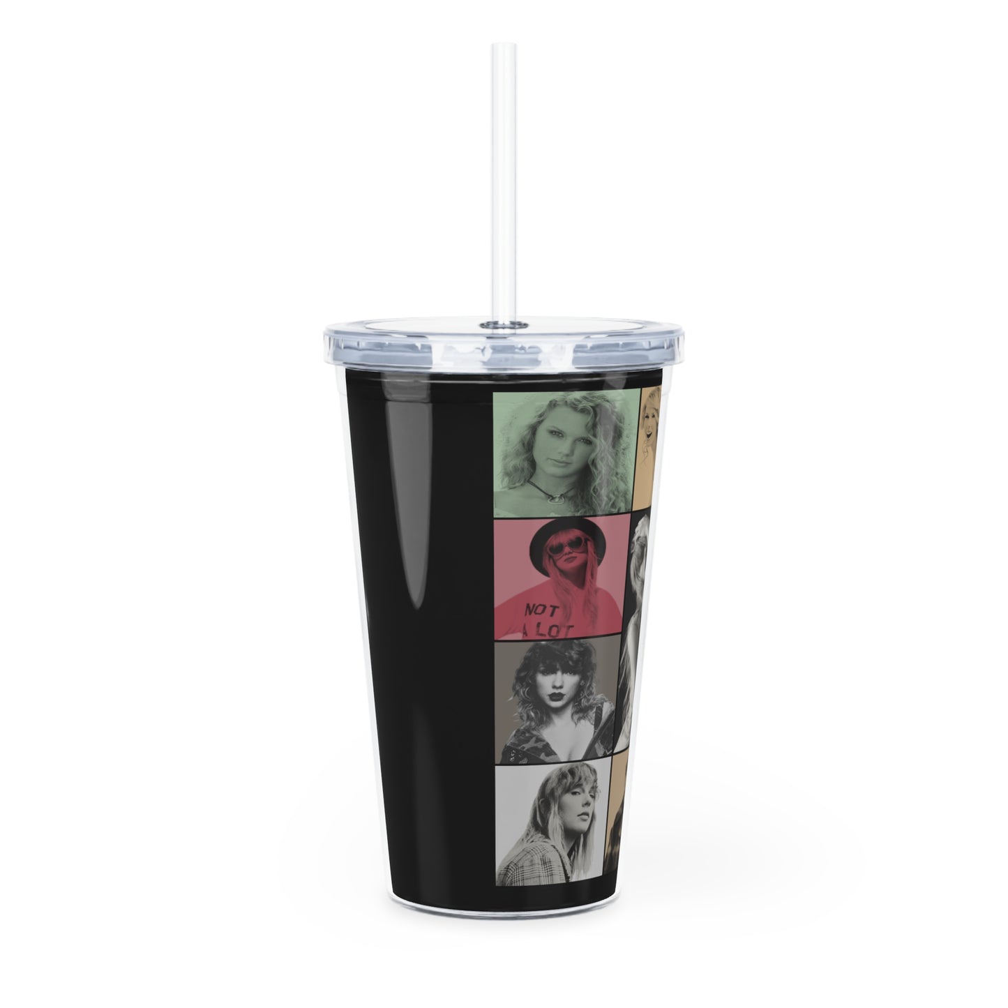 Plastic Tumbler with Straw