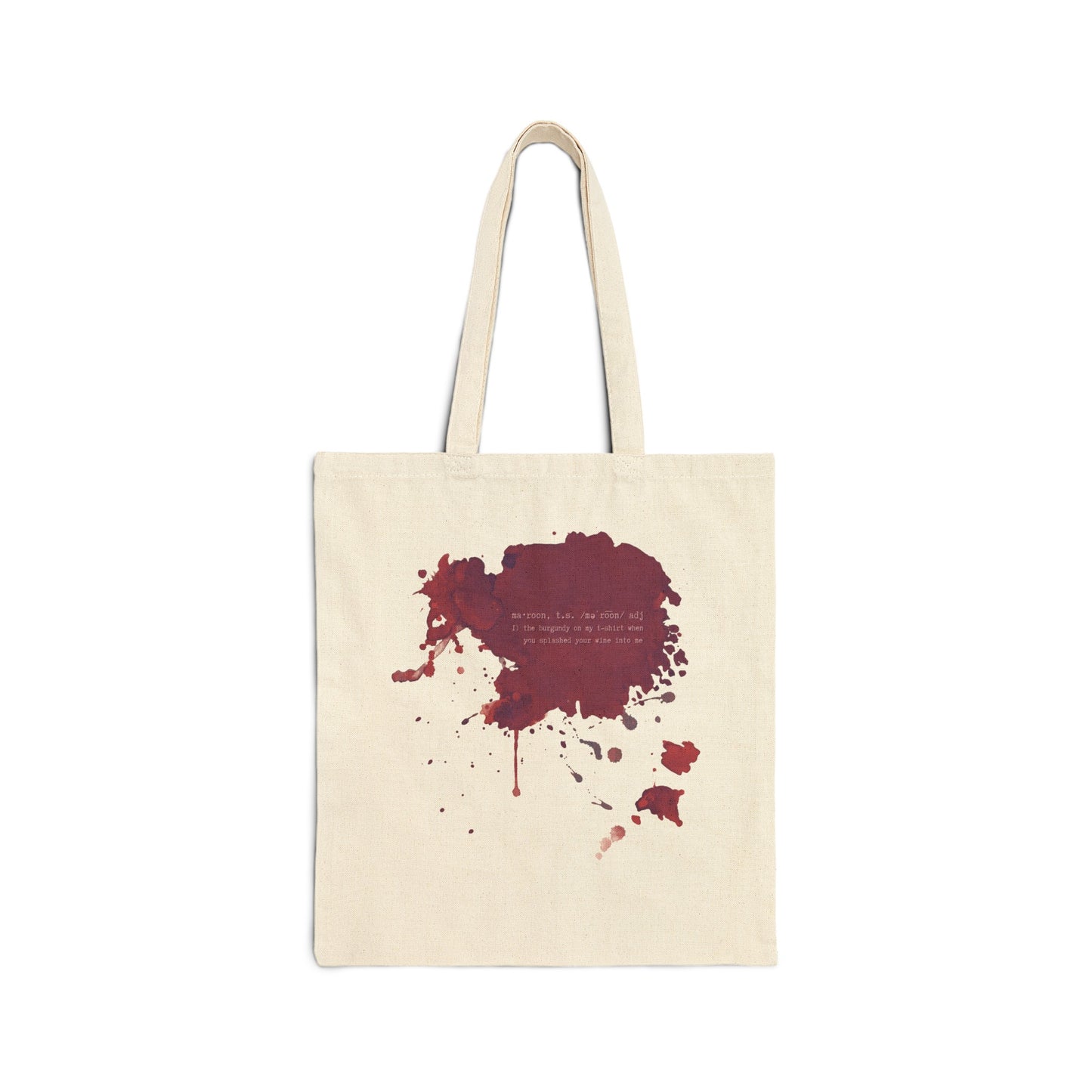 Maroon Cotton Canvas Tote Bag