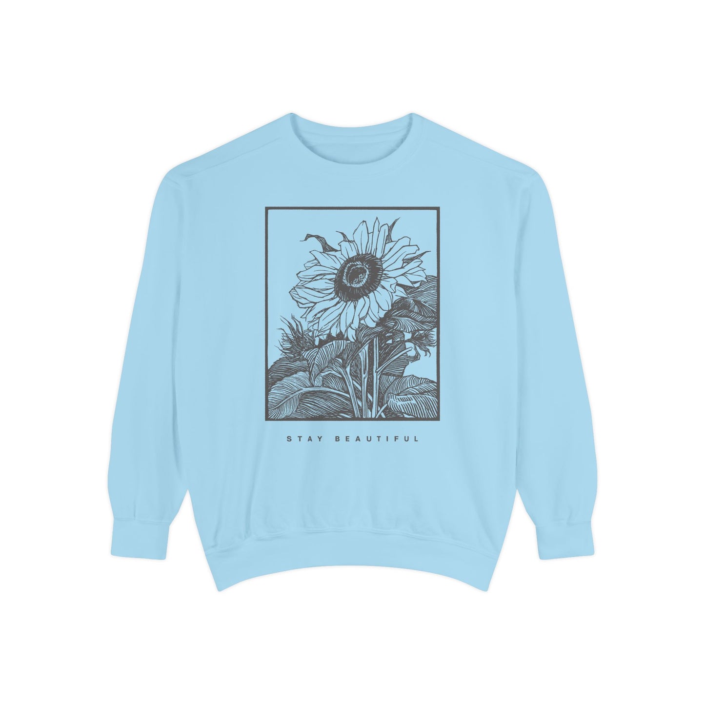 Stay Beautiful Crewneck Sweater Comfort Colors