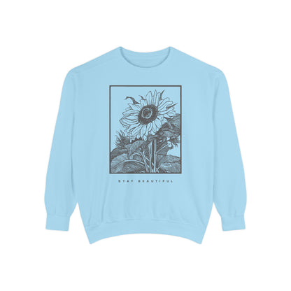 Stay Beautiful Crewneck Sweater Comfort Colors