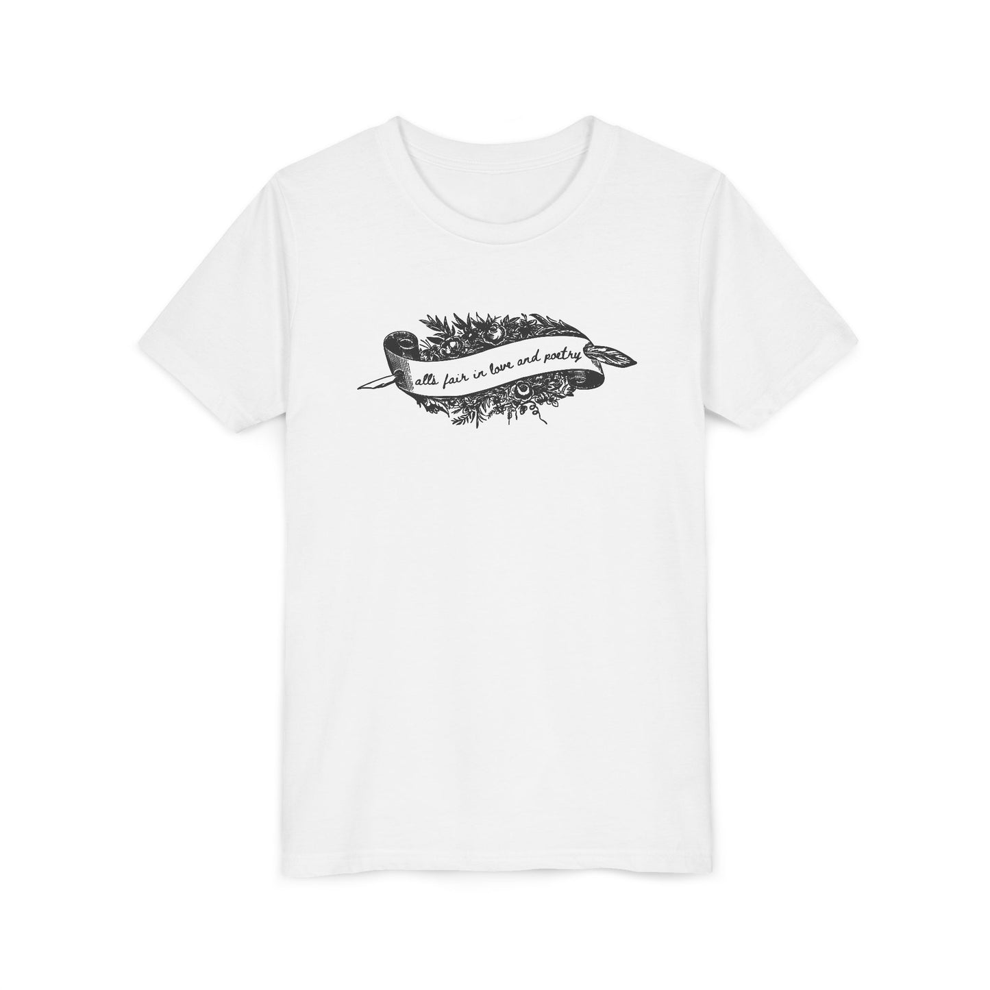 Alls Fair In Love & Poetry Youth Short Sleeve Tee