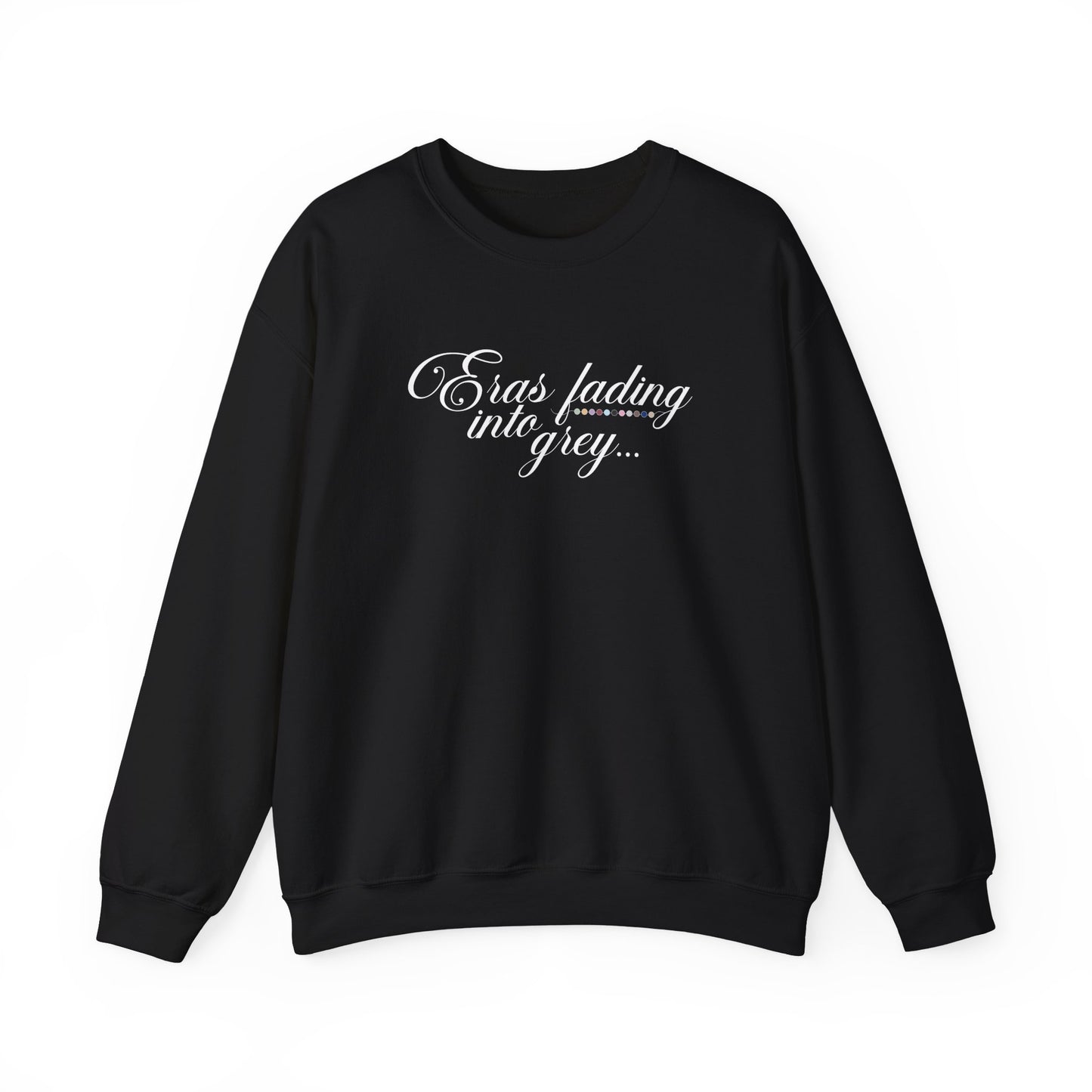 Eras Fading Into Grey Crewneck Sweatshirt