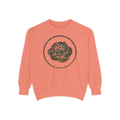 Rose Blush Studio Sparkle Logo Comfort Colors Crewneck Sweater