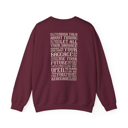 Renegade Lyrics Crewneck Sweatshirt