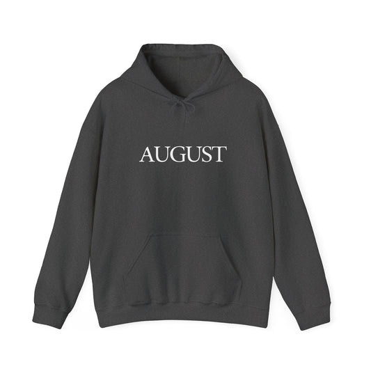 August (lyrics on back) Hoodie