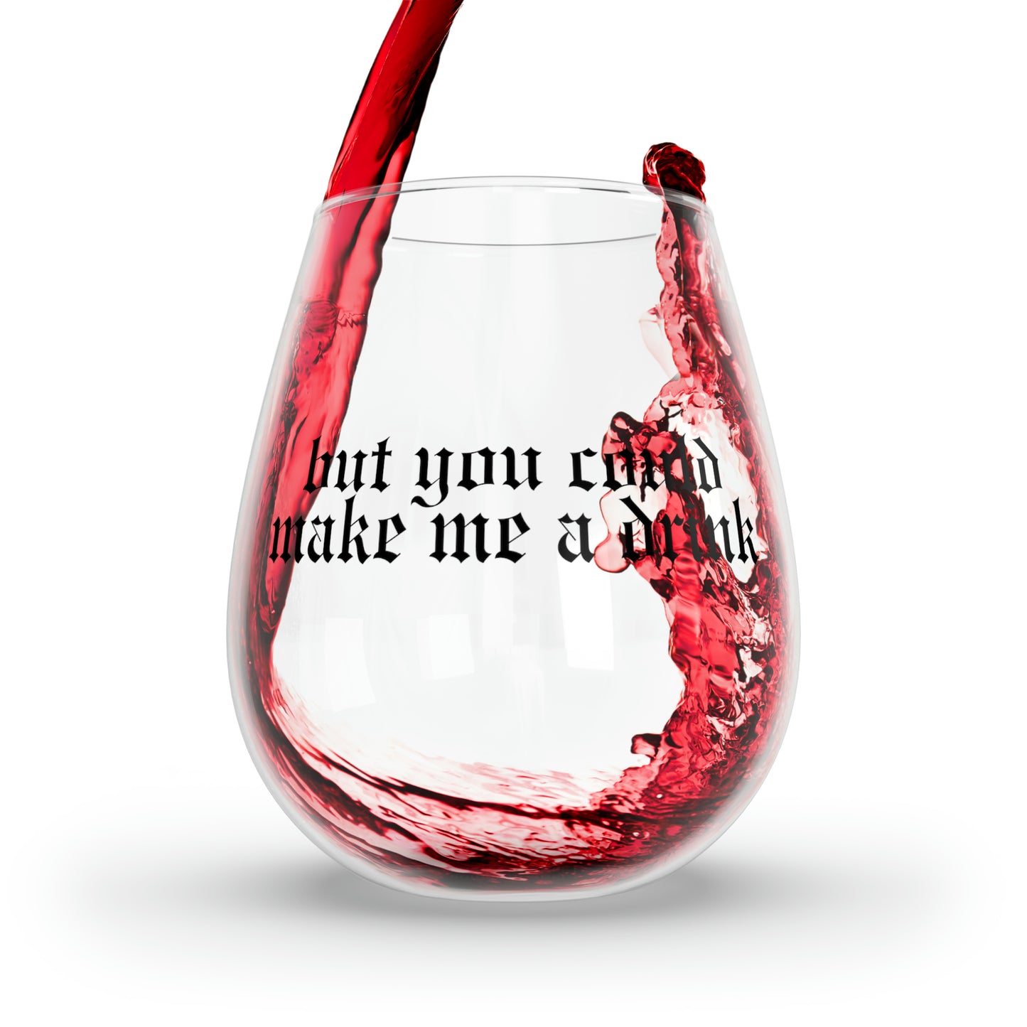 Delicate Lyrics Stemless Wine Glass, 11.75oz