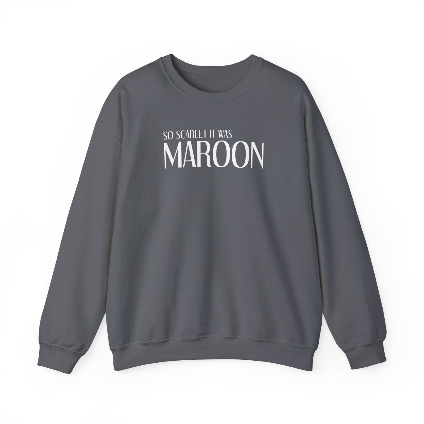 Maroon (lyrics on back, clean version) Crewneck Sweatshirt